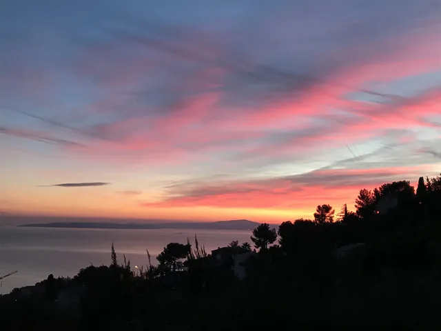Coucher de soleil en décembre