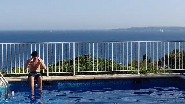 Préparation au plongeon...