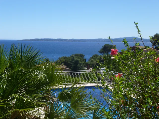 Vue de la terrasse du rez-de-jardin